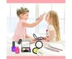Kid Girls Pretend Makeup Set Tool Eco-friendly Cosmetic Play Kit Princess Toy Au 7
