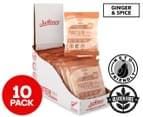 10 x Justine's Cookies Keto Friendly Mini Protein Cookie Ginger & Spice 25g 1