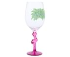 Let's Flamingle Wine Glass 2
