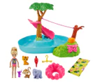 Barbie & Chelsea The Lost Birthday Splashtastic Pool Surprise Playset