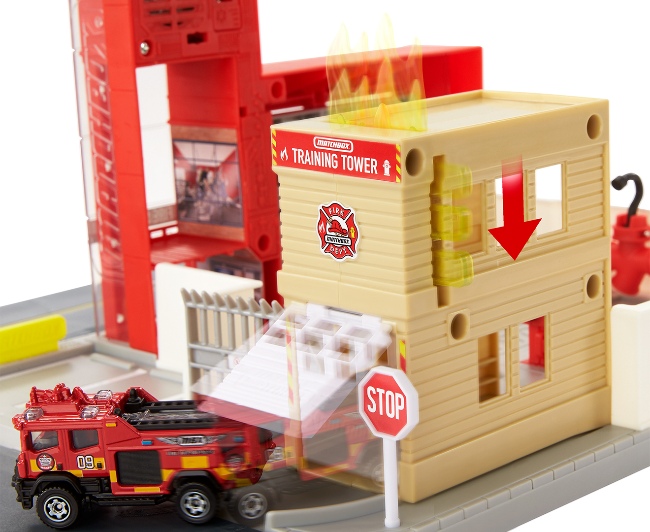 Matchbox Action Drivers Fire Station Rescue Playset | Catch.co.nz