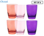 Set of 6 Ocean 365mL Tiara Pinks Double Old Fashioned Glasses