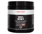 Musashi Deluxe Protein Bar Caramel Cookie Crunch 60g + 100% Whey Chocolate Protein Powder