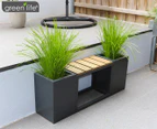 Greenlife Metal Planter Boxes w/ Composite Seat