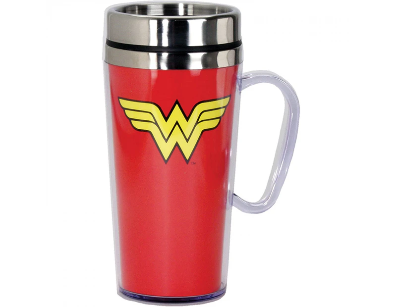 Wonder Woman Symbol Travel Mug