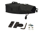 Azur-Azur Waterproof Saddle Bag 13x8.5x6cm 0.7 Litre Black(1257)