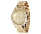 Fossil Women's Riley Gold Dial Watch - ES3203