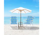 Costway 6PCs Folding Chairs Outdoor Beach Picnic Chair Portable Camping Fishing Picnic Arm Chairs