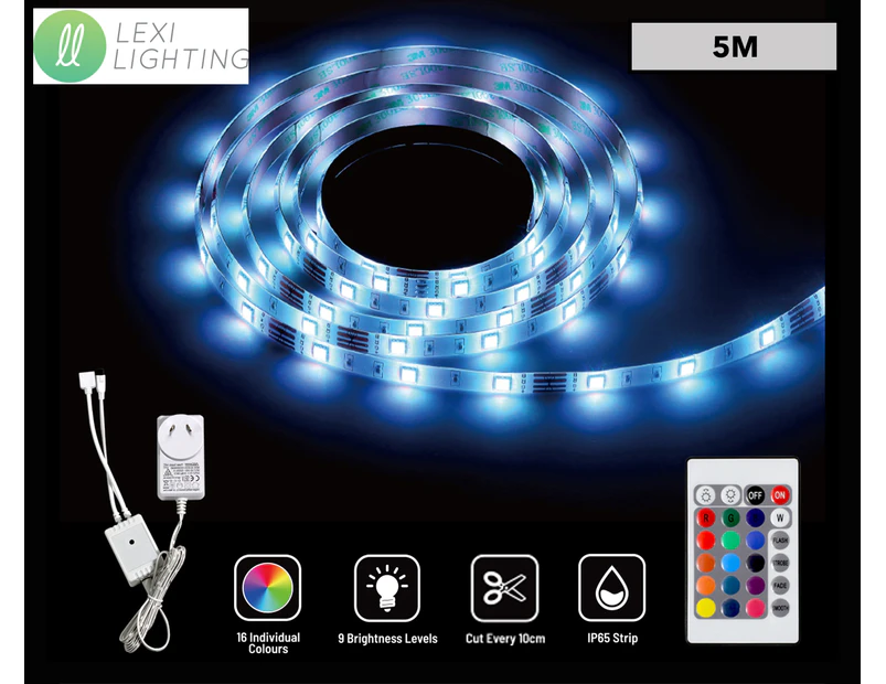 Lexi Lighting 5m RGBW LED Strip Light - IP65 (Indoor & Outdoor Use)