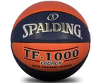 Spalding Big V TF-1000 Legacy Size 7 Official Game Basketball - Navy/Orange