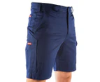 Hard Yakka Men's Basic Stretch Shorts - Navy