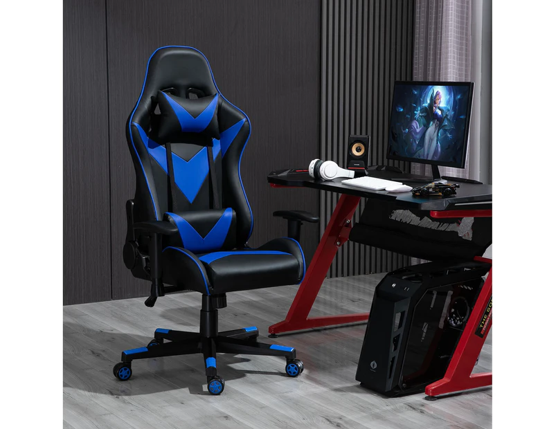 Gaming Office Chair Computer Use PU Executive Racing Recliner Backrest Armrest