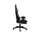 Gaming Chair Office Chair Computer PU Executive Recliner Back Footrest Armrest