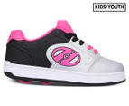 Heelys Girls' Asphalt 2-Wheel Skate Shoes - Black/Silver/Pink