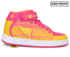 Heelys Girls' Soy Luna Rayito De Sol Paver 1-Wheel Skate Shoes - Pink/Yellow