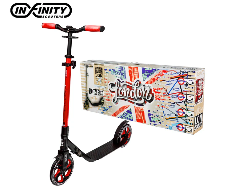 infinity LON | London City Big Wheel Commuter Scooter - Red