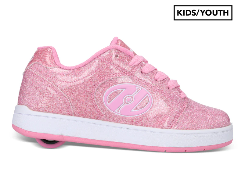 Heelys Girls' Asphalt 1-Wheel Skate Shoes - Pink Glitter