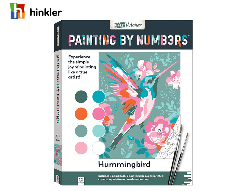 Hinkler Painting By Numbers Hummingbird Art Kit