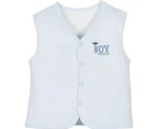 Idilbaby Baby Little Prince Blue Reversible Sleeveless Vest