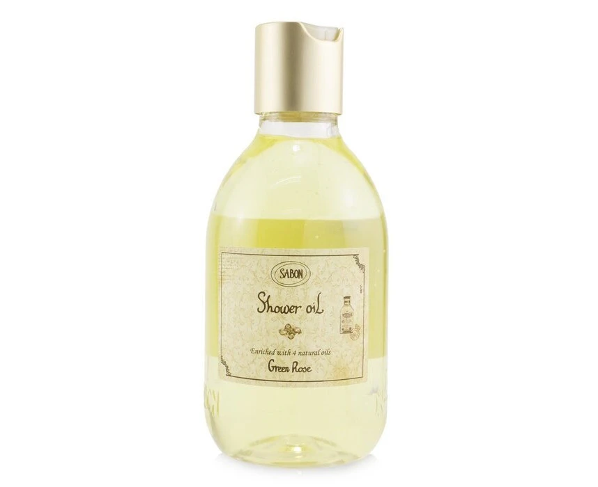 Sabon Shower Oil  Green Rose (Plastic Bottle) 300ml/10.5oz