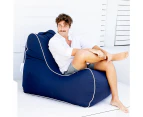 Bora Bora Bean Bag Chair | Poolside  Furniture | Olefin Fabric - Waterproof | Outdoor Furniture | Resort Furniture | Navy