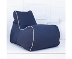 Bora Bora Bean Bag Chair | Poolside  Furniture | Olefin Fabric - Waterproof | Outdoor Furniture | Resort Furniture | Navy