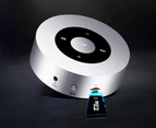 A8 Mini Portable Wireless Bluetooth Speaker Touch Screen Stereo Subwoofer MP3 Player-Silver