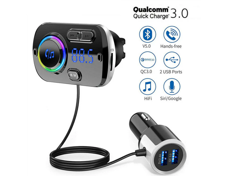 Car Bluetooth FM Transmitter FM Modulator for Auto Handsfree Car Radio Power Adapter mp3 Player Bluetooth Transmitter FM Audio