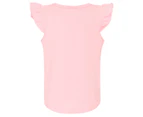 Gem Look Girls' Short Sleeve Printed Tee / T-Shirt / Tshirt - Pink