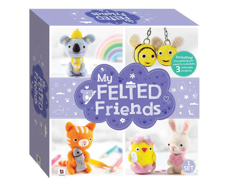 Craft Maker My Felted Friends: Needle Felting Craft Activity Kit Project 12y+