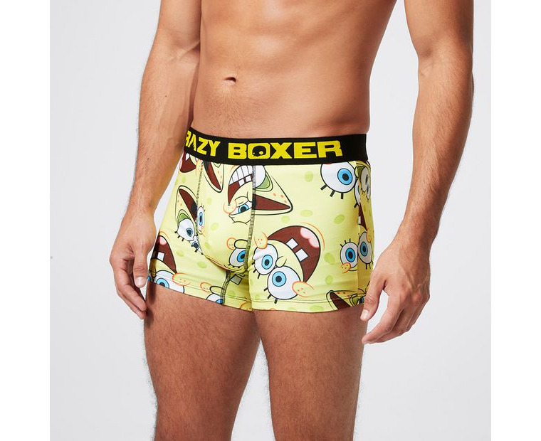 Crazy Boxer Licensed Trunks - SpongeBob SquarePants - Yellow