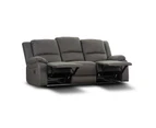 Anderson 3+1+1 Seater Fabric Manual Recliner Sofa Lounge Chair Set Latte