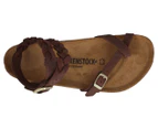 Birkenstock Women's Yara Braided Leather Regular Fit Sandals - Habana