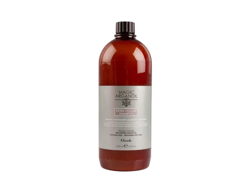 Nook Magic Argan Extra Volume Shampoo 1L - Fine and Stressed Hair