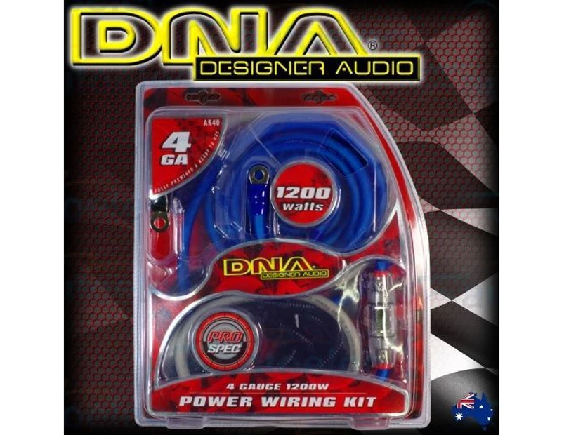 DNA 1200W 1-4 Channel Car Audio Power Amplifier Wiring Kit