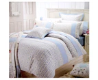 Belmondo Belmondo 225TC Ashby Rose Blue Quilt Cover Set KING