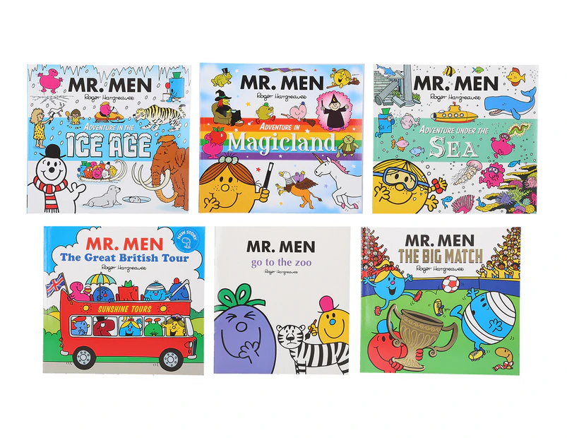 Mr. Men Big Adventures Paperback 6-Book Set by Adam Hargreaves