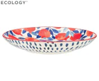 Ecology 26cm Medium Shallow Pomegranate Punch Serving Bowl - Red/Blue