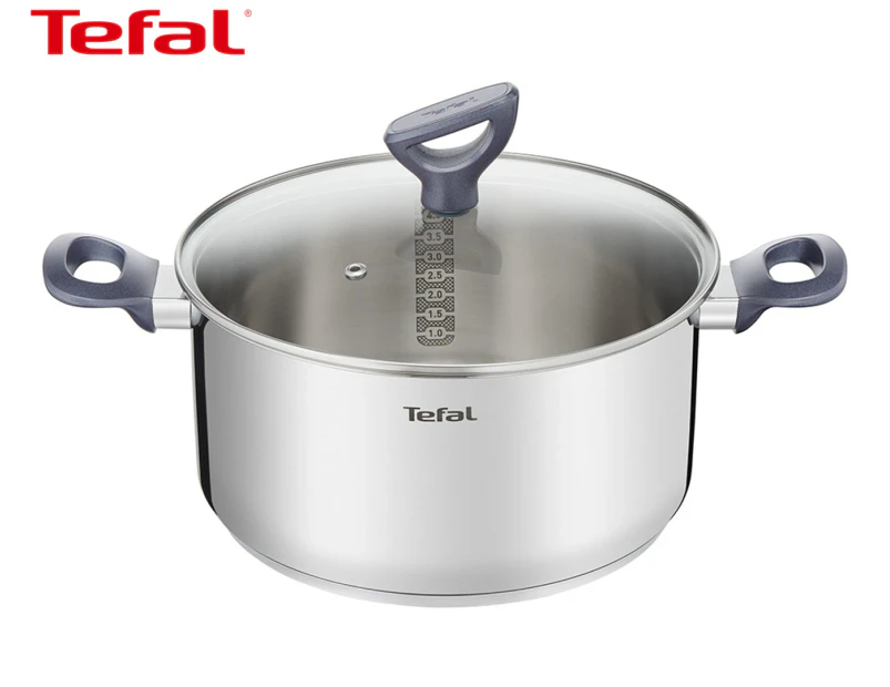 Tefal 24cm/5L Daily Cook Induction Stainless Steel Stewpot w/ Lid - Silver