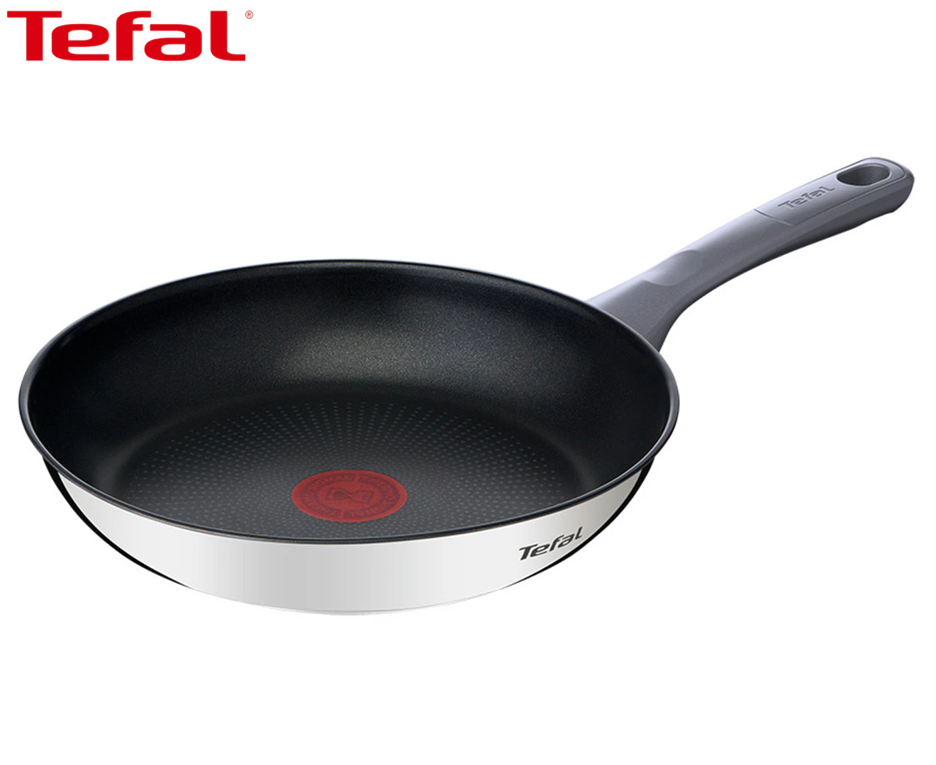 Tefal 24cm Daily Cook Induction Stainless Steel Frypan - Black