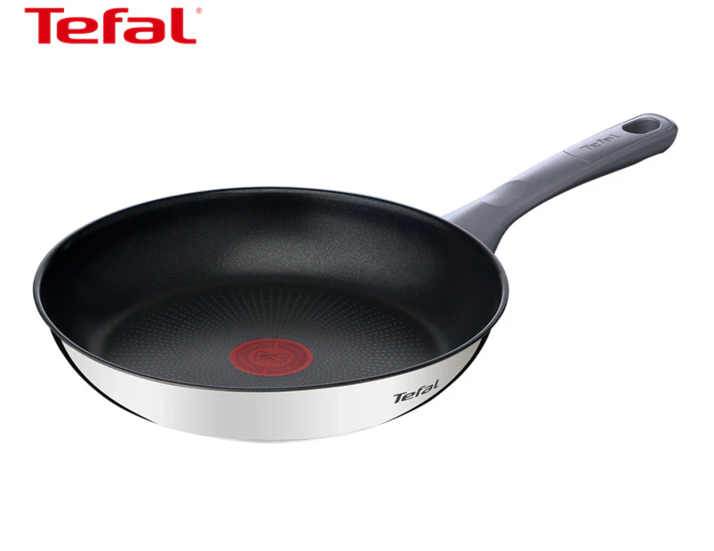 Tefal 24cm Daily Cook Induction Stainless Steel Frypan - Black