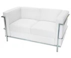 Replica Le Corbusier Lounge Chair Double Seat - White