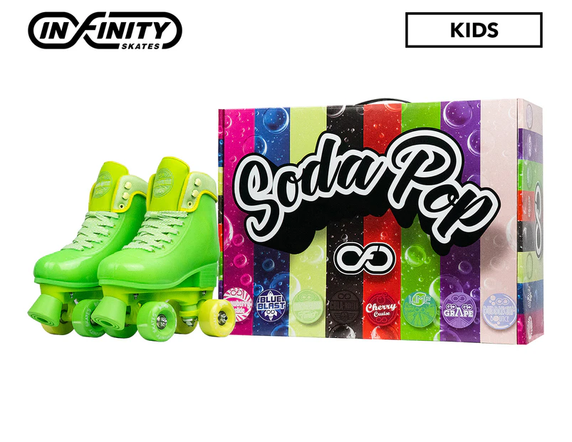 Infinity Soda Pop Roller Skates - Tutti Frutti Twist Green Glitter