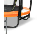 Kahuna Trampoline 8ft with Basketball Set - Orange