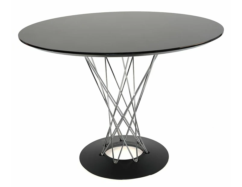 Replica Isamu Noguchi Cyclone Round Dining Table | 100cm - Black