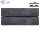 Onkaparinga Ultimate Bath Mat 2-Pack - Charcoal