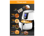 Spector 7L Air Fryer LCD Cooker Deep Fryers Oven Oil Free Low Fat Healthy White