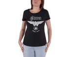 Saxon T Shirt Est 1979 Band Logo  Official Womens Skinny Fit - Black