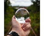 Clear Crystal Ball | 80mm K9 Glass Lens Sphere | Photography & Decoration | M&W