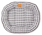 Mog & Bone XL 4 Seasons Reversible Circular Dog Bed - Black/White/Mosaic